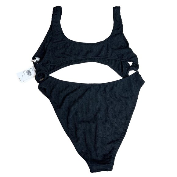 Good Americian One Piece Plus 7/8 4XL 5XL Always Fits Monokini Cut Out Black NWT - Picture 12 of 15